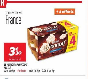 Netto Le viennois au chocolat nestle offre