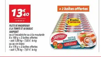 Filets de maquereaux a la tomate et au basilic saupiquet