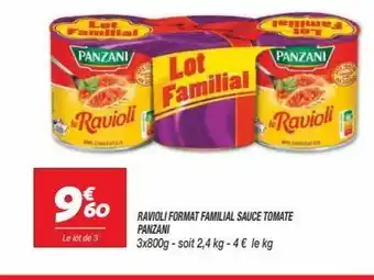 Netto Ravioli format familial sauce tomate panzani offre