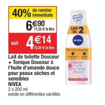 Cora x Carrefour Lait de toilette Douceur offre