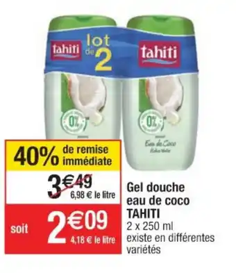 Cora x Carrefour Gel douche eau de coco offre