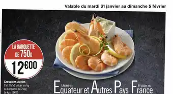 Crevettes cuites