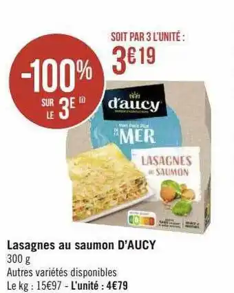 Lasagnes au saumon d'aucy