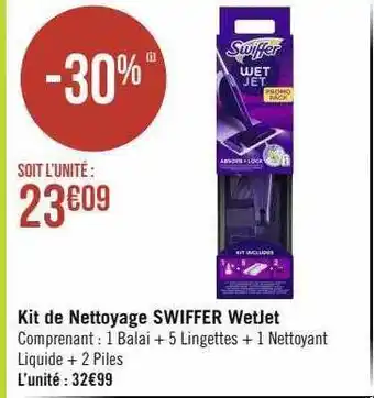Kit de nettoyage swiffer wetjet