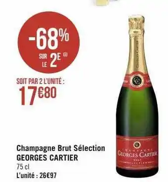 Champagne brut sélection georges cartier