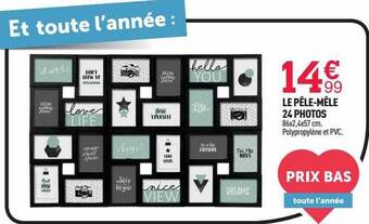 Centrakor Le pêle-mêle 24 photos offre