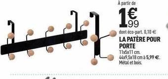 Centrakor La patère pour porte offre