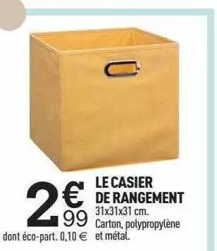 Centrakor Le casier de rangement offre