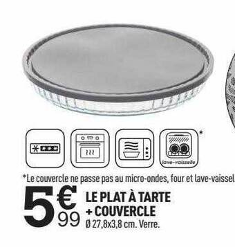 Centrakor Le plat à tarte + couvercle offre
