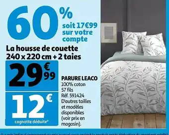 Auchan Parure leaco offre