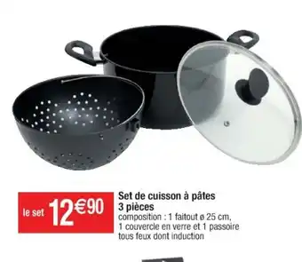 Cora x Carrefour Set de cuisson à pâtes 3 pièces offre