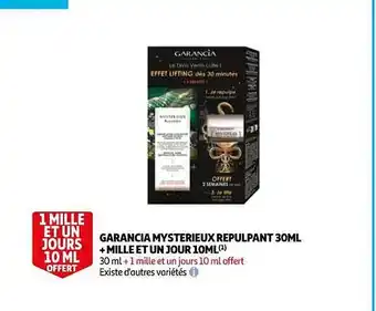 Auchan Garancia mystérieux repulpant 30ml + mille et un jour 10ml offre