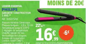 E.Leclerc Lisseur essential philips offre