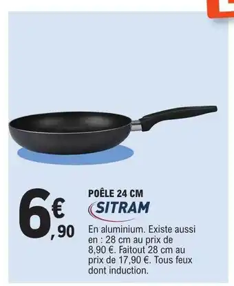 E.Leclerc Poêle 24 cm sitram offre