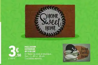 E.Leclerc Paillasson extérieur 40 x 60 cm offre