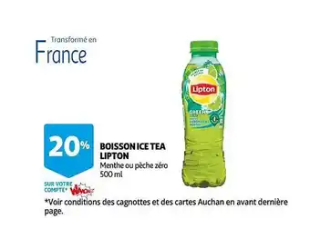 Auchan Boisson ice tea lipton offre