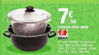 E.Leclerc Friteuse émail noire beka offre