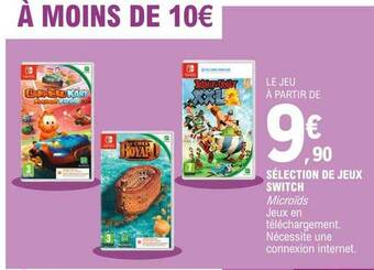 E.Leclerc Sélection de jeux switch offre