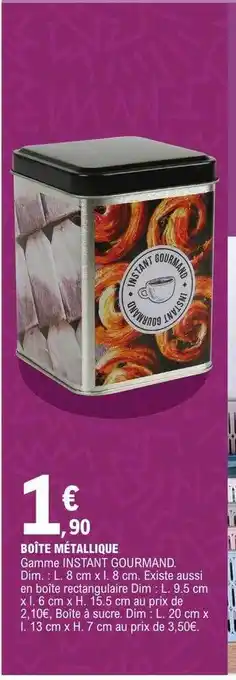 Boîte métallique