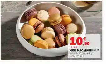 Super U Mini macarons offre