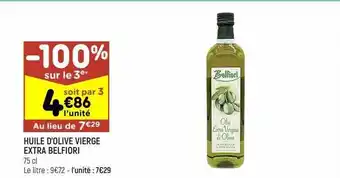 Leader Price Huile d'olive vierge extra belfiori offre