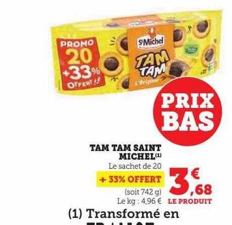 Super U Tam tam saint michel offre