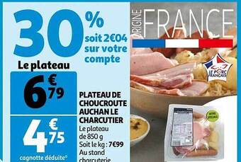 Auchan Plateau de choucroute auchan le charcutier offre