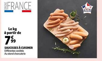 Auchan Saucisses à cuisiner offre