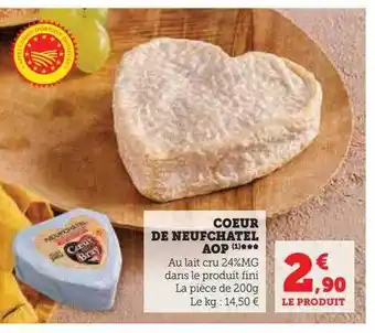 U Express Cœur de neufchâtel aop offre