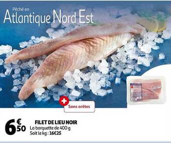 Auchan Filet de lieu noir offre