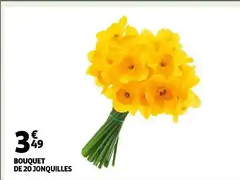 Auchan Bouquet de 20 jonquilles offre
