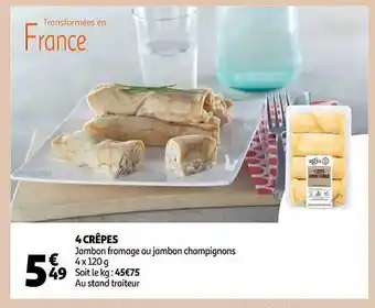Auchan 4 crêpes offre