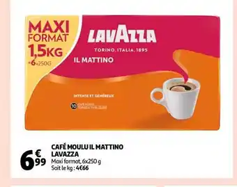 Auchan Café moulu il mattino lavazza offre