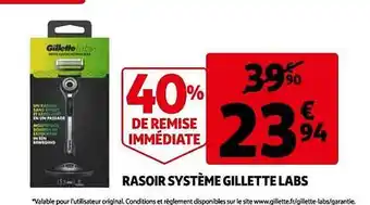Auchan Rasoir système gillette labs offre