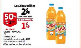 Auchan Oasis tropical offre