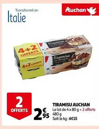 Auchan Tiramisu auchan offre