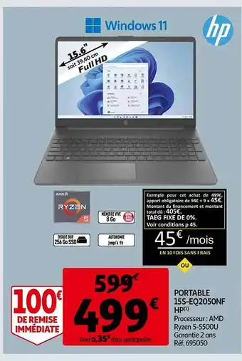 Auchan Portable 15s-eq2050nf hp offre