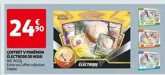 Auchan Coffret v pokémon électrode de hisui offre