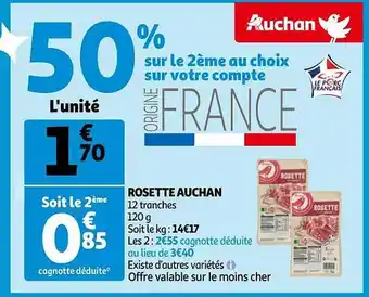 Auchan Rosette auchan offre