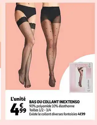 Auchan Bas ou collant inextenso offre