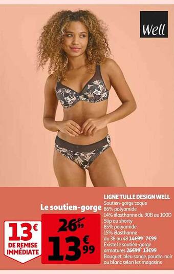 Auchan Ligne tulle design well offre