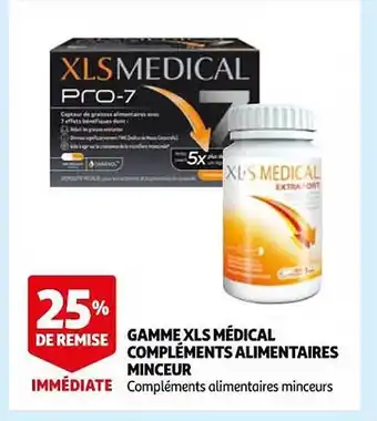Auchan Gamme xls médical compléments alimentaires minceur offre