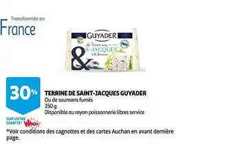 Auchan Terrine de saint-jacques guyader offre