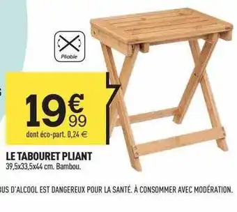 Centrakor Le tabouret pliant offre