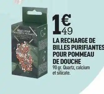 Centrakor La recharge de billes purifiantes pour pommeau de douche offre