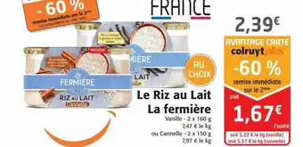 Colruyt Le riz au lait la fermière offre
