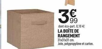 Centrakor La boîte de rangement offre