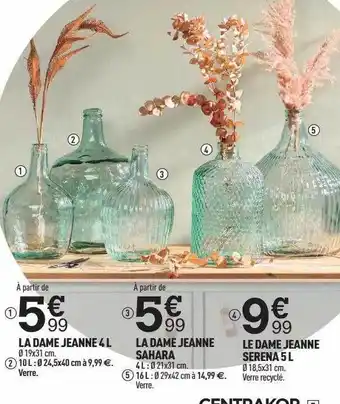 Centrakor La dame jeanne 4l la dame jeanne sahara le dame jeanne serena 5l offre