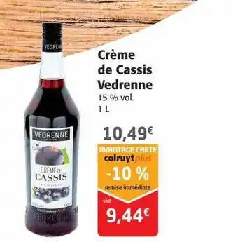 Colruyt Crème de cassis vedrenne offre