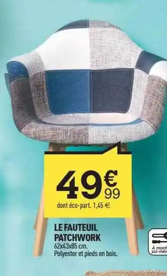 Centrakor Le fauteuil patchwork offre